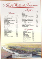 Het Oud Hollandsch Midsland menu