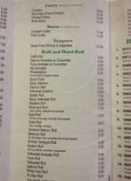 East Sushi menu