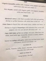 Poquoy Brook Golf Club menu