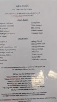 Kats Sushi menu