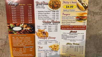 J Burger N Wings menu