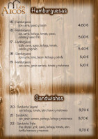 Los Arcos San Adrian menu