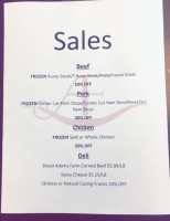 Adams Farm menu