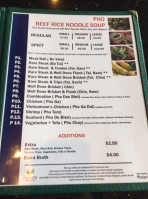 Pho Bom, Vietnamese Noodle Grill menu