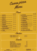 Canna Pizza menu