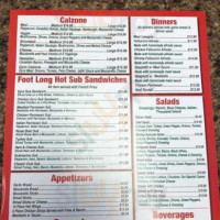 Napoli's Pizza menu