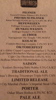 Tavern 29 menu