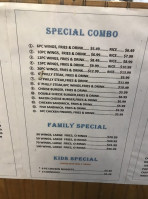 Hot Wing Connections menu