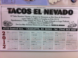 Taco's El Nevado food