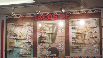 Tacos Df menu