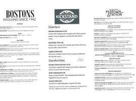 Bostons menu