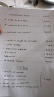 Casa Miguel menu