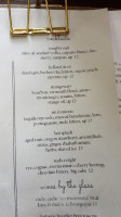 Jacqueline menu