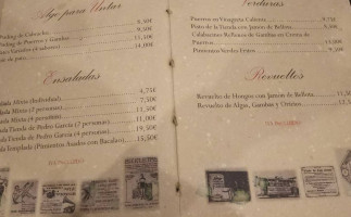 La Tienda De Pedro García menu