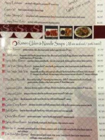 Ichiban Noodle Asian Cuisine menu