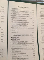 Tragatá menu