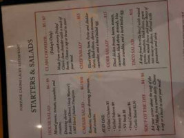 Riverbend Lounge Hawks Prairie Casino menu