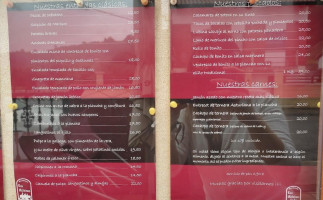 Las Malvinas menu