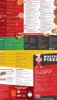 Master Pizza menu