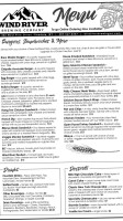 Wind River Brewing Company menu