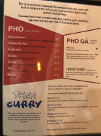 Tuk Tuk Thai And Vietnamese Kitchen menu