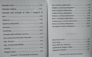 Can Miquel menu