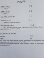 Oliwa Do Ognia menu