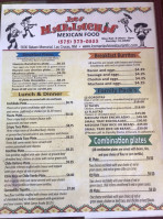 Los Mariachis menu