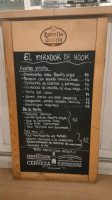 El Mirador De Hook Torrelodones menu