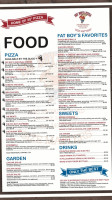 Fat Boys Pizza menu