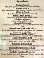 Hudson's At Main Street menu