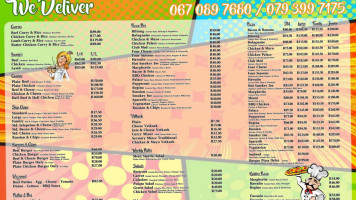 Pizza Pasta Palace Nigel menu