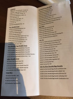 Pho Ava Vietnamese menu