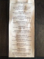 Whiskey Wine menu