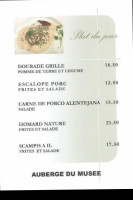 Auberge Du Musee menu