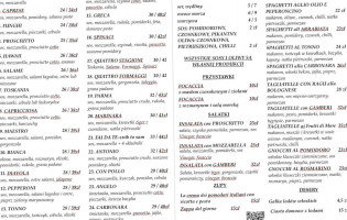 Trattoria Antonio menu