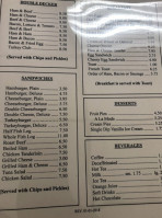 Old Timber Inn menu