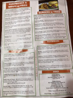 What's Up Pub Grub menu