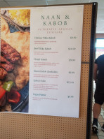 Naan Kabob Bazaar menu