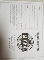 Bandon Pizza menu