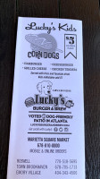 Lucky's Burger And Brew menu