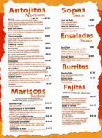 O'manny's Mexican menu