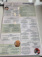 Eggsquisite Cafe menu