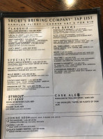 Short's Brewing Company Bellaire Pub menu