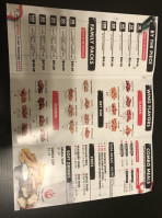 Fire Wings menu