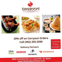 Tandoori Fusion food