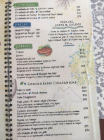 Árbol De La Vida menu