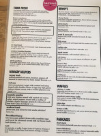 Harvest Store Cafe menu