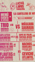 Lucha Libre Taqueria menu