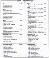 Polly's Cafe menu